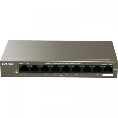 Switch Tenda TEF1109P-8-63W, 8 porturi, PoE