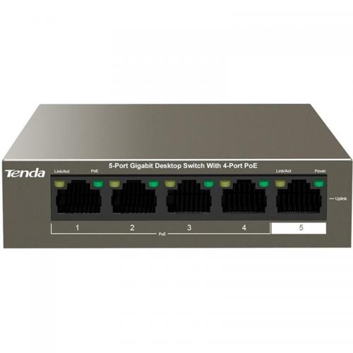 Switch Tenda TEG1105P-4-63W, 4 porturi, PoE