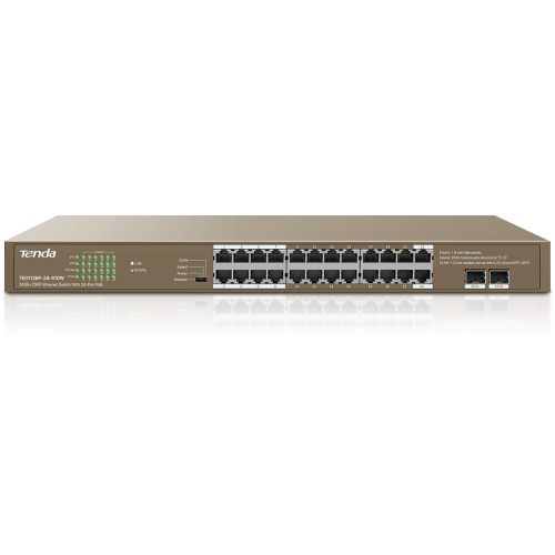 Switch Tenda TEG1126P-24-410W, 24 port, 10/100/1000 Mbps