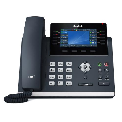 Telefon IP Yealink SIP-T46U, 16 Conturi SIP, PoE, Classic Grey