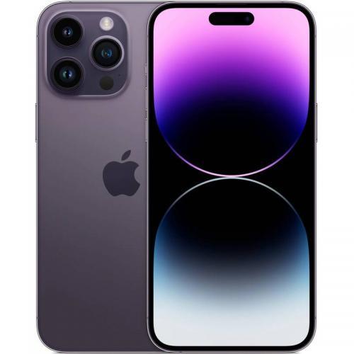 Telefon Mobil Apple iPhone 14 Pro, Dual SIM Hybrid, 256GB, 6GB RAM, 5G, Deep Purple