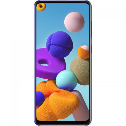 Telefon Mobil Samsung Galaxy A21S (2020) Dual SIM, 32GB, 4G, Prism Crush Blue