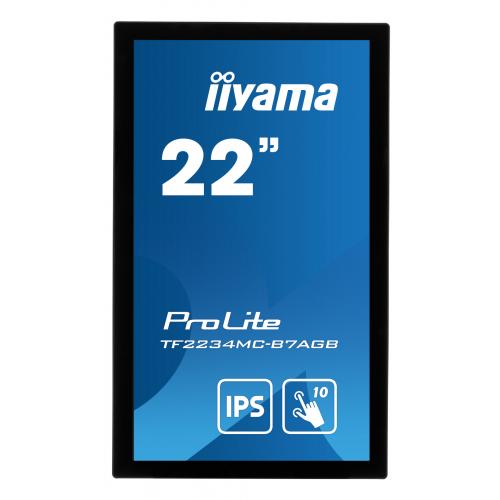 Monitor LED Touchscreen Iiyama ProLite TF2234MC-B7AGB, 21.5inch Touch, 1920x1080, 8ms GTG, Black