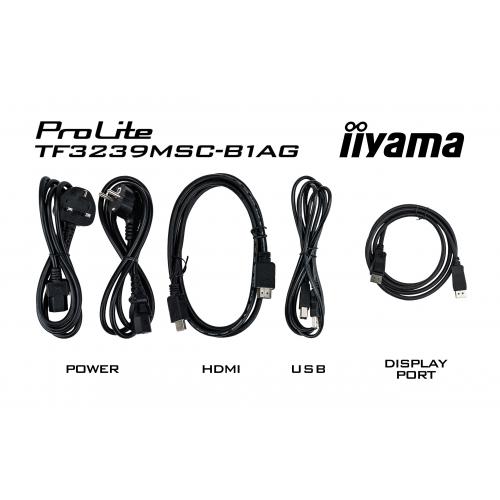 Business TV Iiyama Seria ProLite TF3239MSC-B1AG, 31.5inch, 1920x1080pixeli, Black