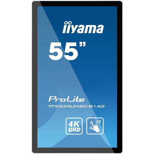 Display Interactiv Iiyama ProLite Seria TF4939UHSC-B1AG, 55inch, 3840x2160pixeli, Black