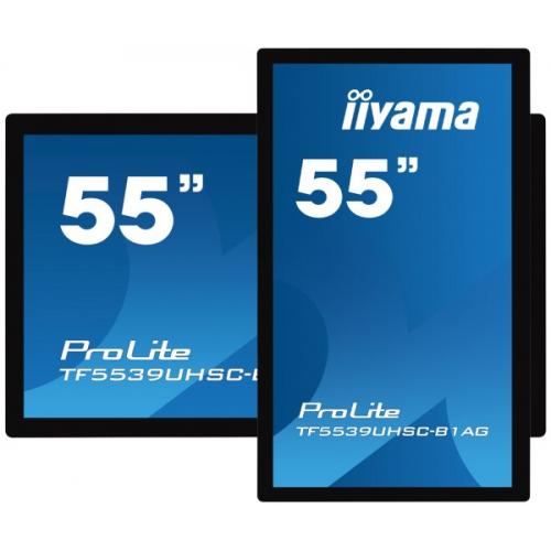 Display Interactiv Iiyama ProLite Seria TF4939UHSC-B1AG, 55inch, 3840x2160pixeli, Black