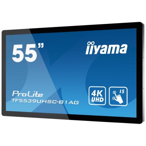 Display Interactiv Iiyama ProLite Seria TF4939UHSC-B1AG, 55inch, 3840x2160pixeli, Black