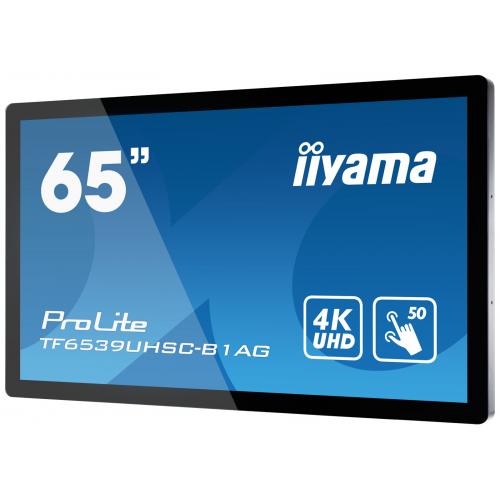 Display Interactiv Iiyama ProLite Seria TF6539UHSC-B1AG, 65inch, 3840x2160pixeli, Black