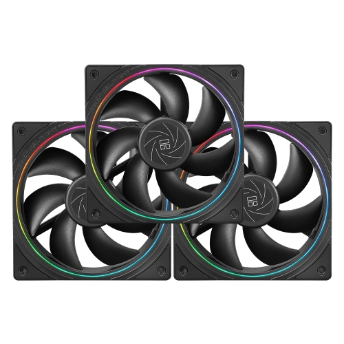 Ventilator Thermalright TL-S12, ARGB LED, 120 mm, Black, 3 bucati