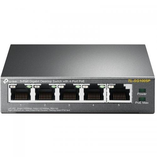 Switch TP-LINK TL-SG1005P, 5 Porturi, PoE