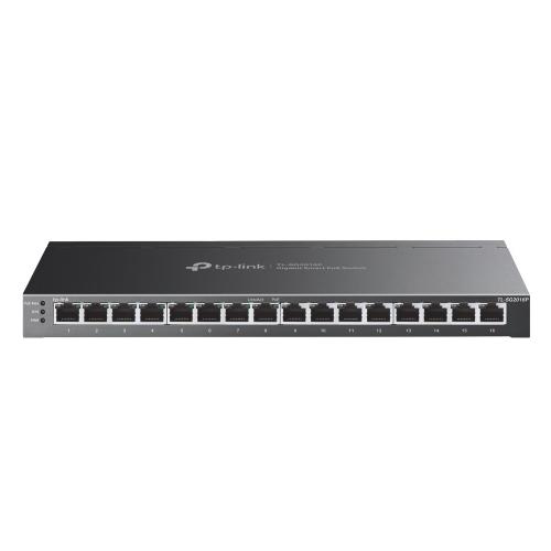 Switch TP-Link Smart TL-SG2016P, 16 porturi, PoE+