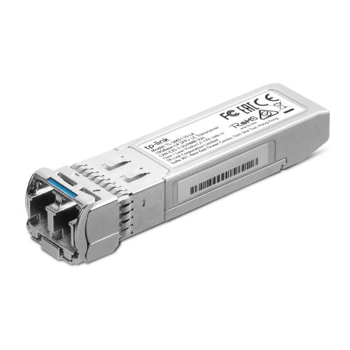 TP-Link Single-mode SFP+ LC Transceiver, Standards and Protocols: IEEE 802.3ae, TCP/IP, 10 Gbps, Max. Cable Length: 10 km, Wave Length: 1310 nm.