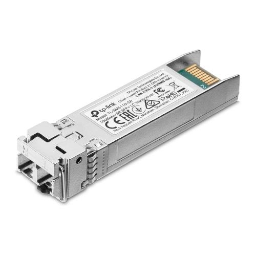 Modul SFP TP-Link, 10GBase-SR Multi-mode SFP+ LC Transceiver, TL-SM5110- SR, Standarde si Protocoale: IEEE 802.3ae, TCP/IP, SFF-8472, Wave Length: 850nm, Lungime max cablu: 300m, Data Rate: 10Gbps.