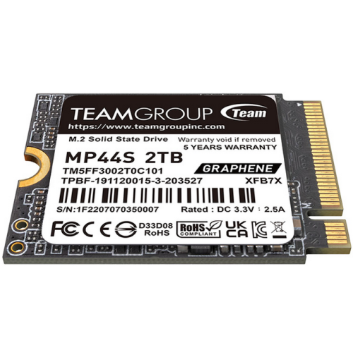 SSD TeamGroup MP44S 2TB, PCI Express 4.0 x4, M.2 2230