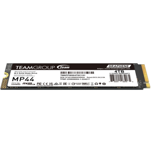 SSD TeamGroup MP44 4TB, PCI Express 4.0 x4, M.2 2280