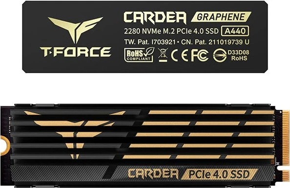 SSD TeamGroup T-Force CARDEA A440 Heatsink 2TB, PCI Express 4.0 x4, M.2 2280