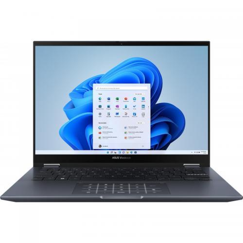 Laptop ASUS VivoBook S 14 Flip TN3402QA-LZ022W, 14inch Touch, AMD Ryzen 5 5600H, RAM 8GB, SSD 512GB, AMD Radeon Graphics, Windows 11, Quiet Blue