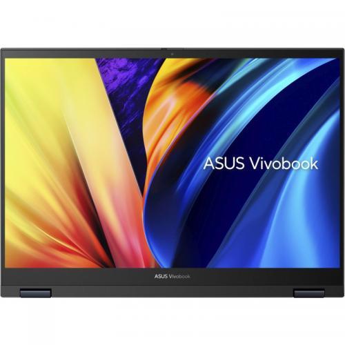 Laptop 2-in-1 ASUS VivoBook S 14 Flip OLED TN3402QA-LZ022W, AMD Ryzen 5 5600H, 14inch Touch, RAM 8GB, SSD 512GB, AMD Radeon Graphics, Windows 11 S, Quiet Blue