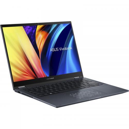 Laptop 2-in-1 ASUS VivoBook S 14 Flip OLED TN3402QA-LZ022W, AMD Ryzen 5 5600H, 14inch Touch, RAM 8GB, SSD 512GB, AMD Radeon Graphics, Windows 11 S, Quiet Blue