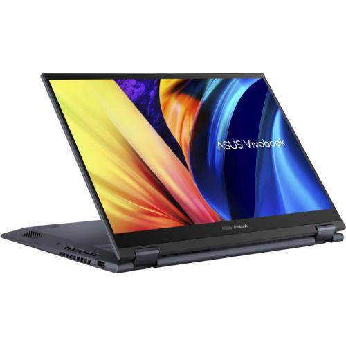 Laptop 2-in-1 ASUS VivoBook S 14 Flip OLED TN3402QA-LZ022W, AMD Ryzen 5 5600H, 14inch Touch, RAM 8GB, SSD 512GB, AMD Radeon Graphics, Windows 11 S, Quiet Blue