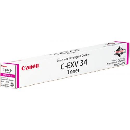 Toner Canon EXV34M, magenta, capacitate 19000 pagini, pentru IR Advance C2020/2030