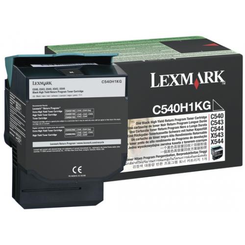 Toner Lexmark C540H1KG, black, 2.5 k, C540n , C543dn , C544dn ,C544dtn , C544dw , C544n , C546dtn , X543dn , X544dn , X544dtn , X544dw, X544n , X546dtn , X548de , X548de Statoil , X548dte