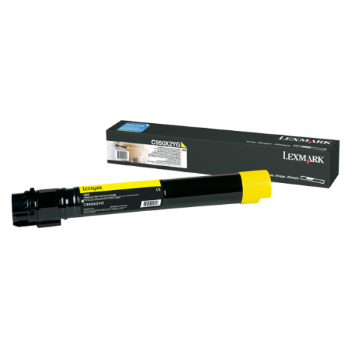 Toner Lexmark C950X2YG, yellow, 22 k, C950de