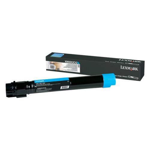 Toner Lexmark X950X2CG, cyan, 22 k, X950de , X950de Statoil ,X950dhe , X952de , X952dhe , X952dte , X954de , X954dhe