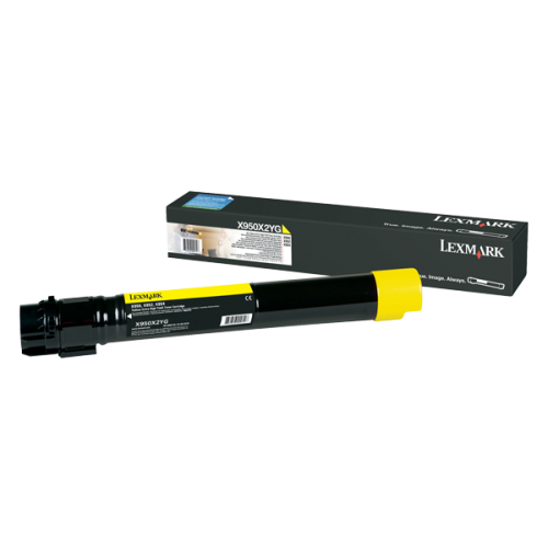 Toner Lexmark X950X2YG, yellow, 22 k, X950de , X950de Statoil ,X950dhe , X952de , X952dhe , X952dte , X954de , X954dhe