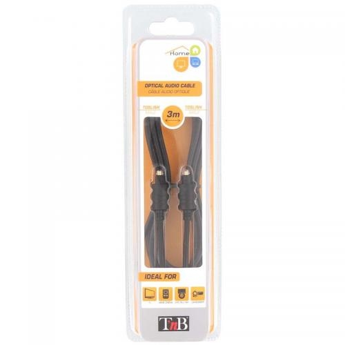 Cablu optic TnB, 1x Toslink Male - 1x Toslink Male, 3m, Black