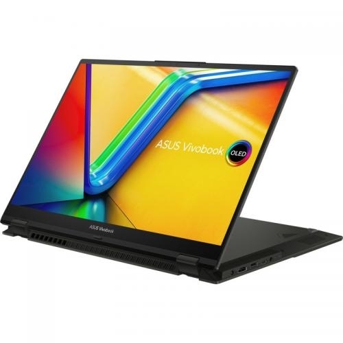 Laptop 2-in-1 ASUS VivoBook S 16 Flip OLED TP3604VA-MY117X, Intel Core i9-13900H, 16inch Touch, RAM 16GB, SSD 1TB, Intel Iris Xe Graphics, Windows 11 Pro, Midnight Black