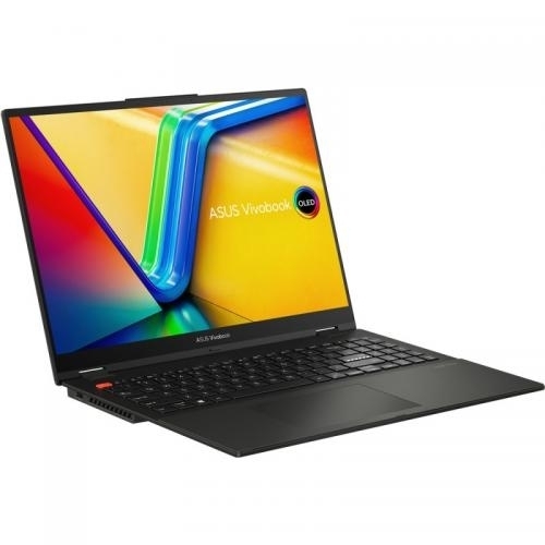 Laptop 2-in-1 ASUS VivoBook S 16 Flip OLED TP3604VA-MY117X, Intel Core i9-13900H, 16inch Touch, RAM 16GB, SSD 1TB, Intel Iris Xe Graphics, Windows 11 Pro, Midnight Black