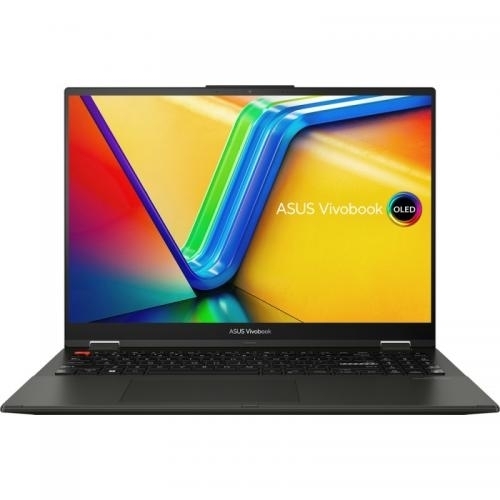 Laptop 2-in-1 ASUS VivoBook S 16 Flip OLED TP3604VA-MY117X, Intel Core i9-13900H, 16inch Touch, RAM 16GB, SSD 1TB, Intel Iris Xe Graphics, Windows 11 Pro, Midnight Black