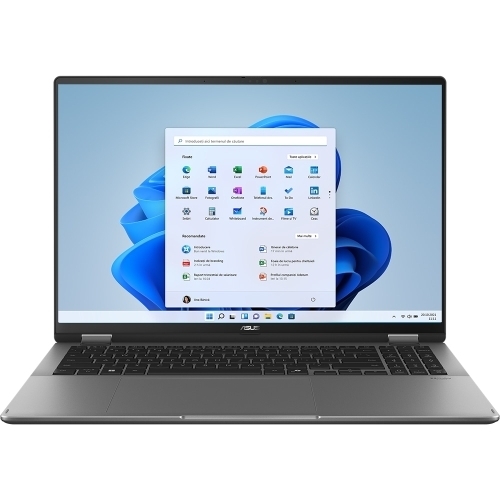 Laptop 2-in-1 ASUS Vivobook 14 Flip TP3607SA-RJ050X, Intel Core Ultra 5 226V, 16 inch Touch, RAM 16GB, SSD 1TB, Intel Arc Graphics 130V, Windows 11 Pro, Matte Gray