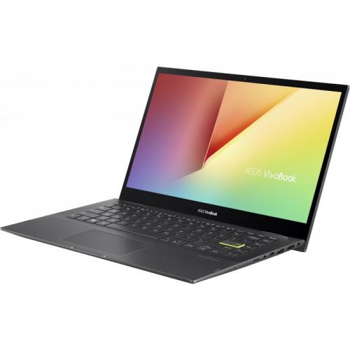 Laptop 2-in-1 ASUS Vivobook Flip 14 TP470EA-EC368W, 14inch Touch, Intel Core i5-1135G7, RAM 8GB, SSD 256GB, Intel Iris Xe Graphics, Windows 11 S, Indie Black