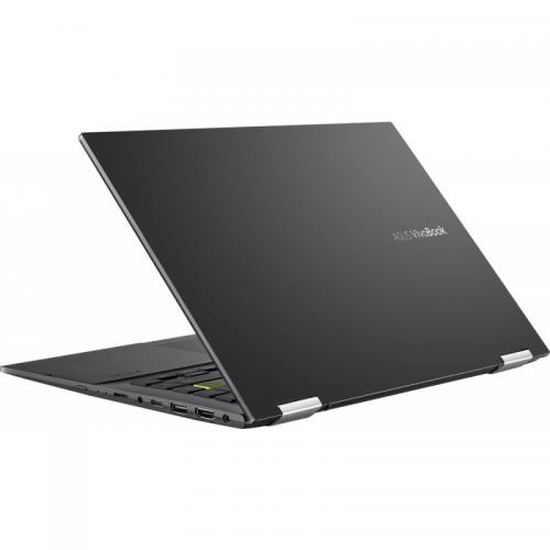 Laptop 2-in-1 ASUS Vivobook Flip 14 TP470EA-EC368W, 14inch Touch, Intel Core i5-1135G7, RAM 8GB, SSD 256GB, Intel Iris Xe Graphics, Windows 11 S, Indie Black