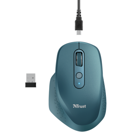 Mouse Trust Ozaa, Rechargeable Wireless, blue