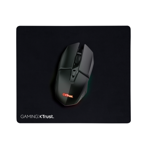 Kit Trust Basics Gaming 2-IN-1 - Mouse Optic Trust GXT112 Felox, USB Wireless, Black + Mouse Pad, Black