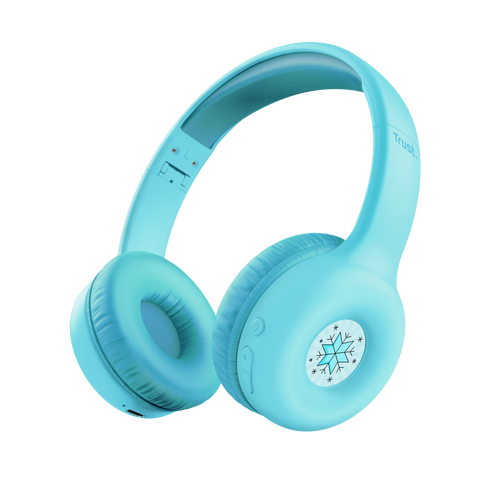 Casti cu microfon Trust Nouna WS, Bluetooth/3.5mm jack, Blue