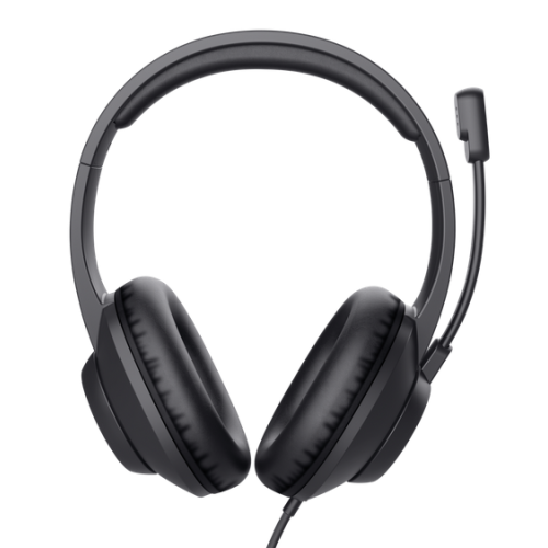 Casti cu microfon Trust Ayda Max, 3.5 mm jack, Black