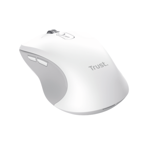 Mouse Optic Trust Ferro Hyperscroll, USB Wireless/Bluetooth, White