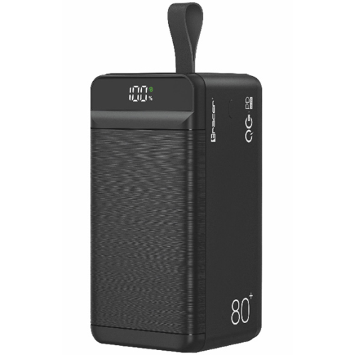 Baterie portabila Tracer Vouge-8, 3 x USB-A, 1 x USB-C, 1 x Lightning, 80.000 mAh, Black