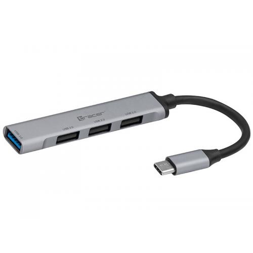 Hub USB Tracer H40, 4x USB, Grey
