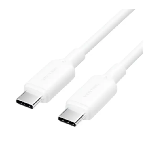 Cablu de date Vention, USB-C male - USB-C male, 1 m, White