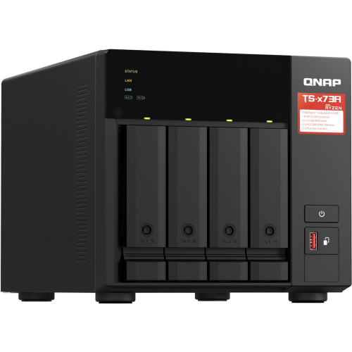 Bundle NAS QNAP TS-473A, 8GB + Switch QNAP QSW-1105-5T, 5 porturi
