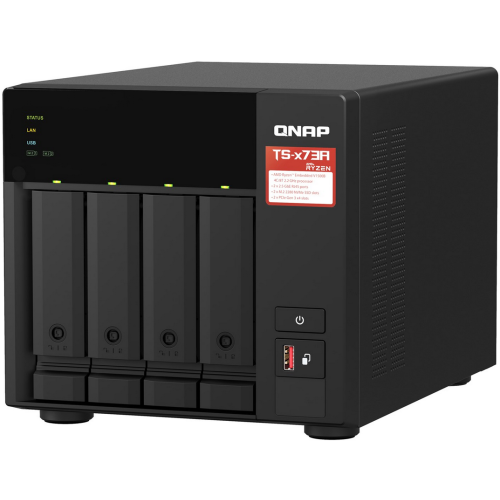 Bundle NAS QNAP TS-473A, 8GB + Switch QNAP QSW-1105-5T, 5 porturi