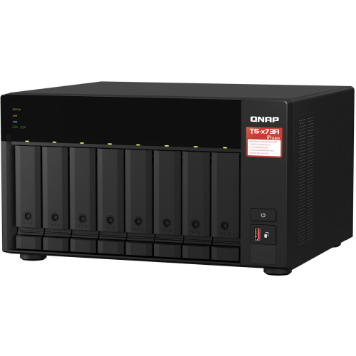 Bundle NAS QNAP TS-873A, 8GB + Switch QNAP QSW-1105-5T, 5 porturi