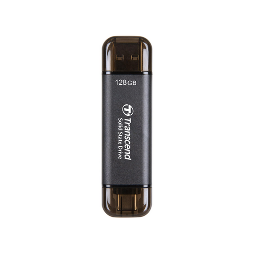 Stick memorie Transcend ESD310C, 128GB, USB/USB-C, Black