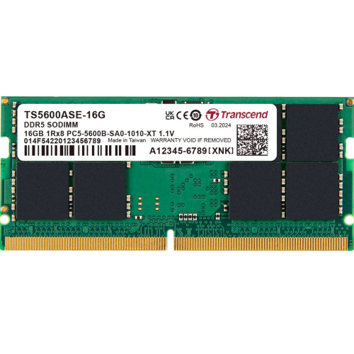 Memorie SODIMM Transcend TS5600ASE-32G, 32GB, DDR5-5600MHz, CL46