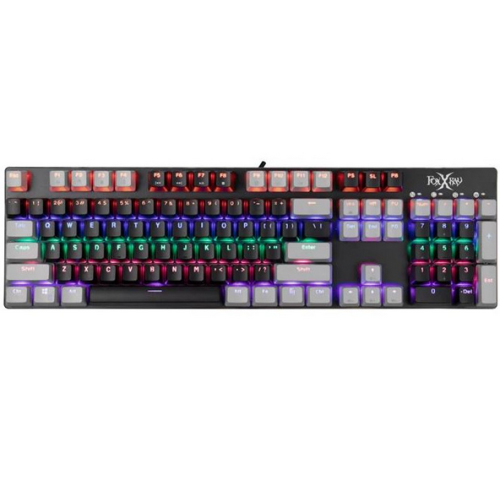 Tastatura FoxXray HKM-69 Chaos, RGB LED, USB, Black-Grey
